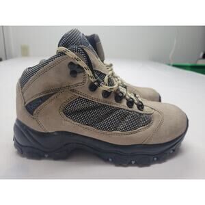 Bearpaw Women's Leather Hiking Boot - Tan Baby Blue - Size 7